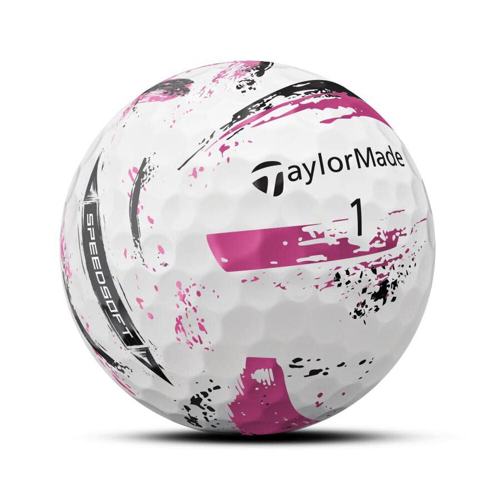 SpeedSoft Pink Ink Golf Balls Main View