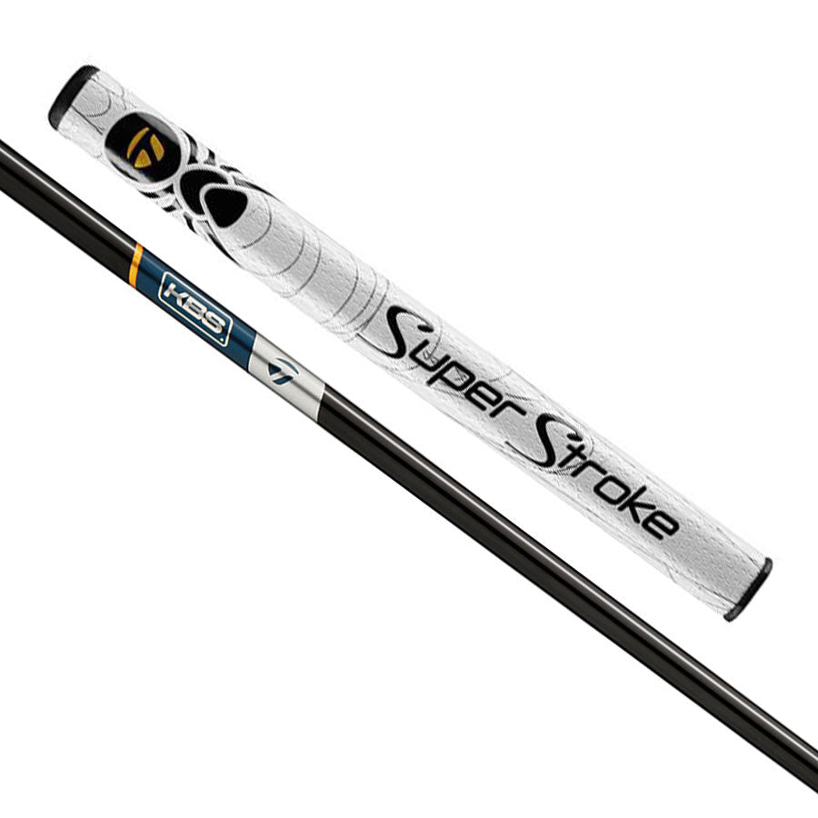 Super Stroke golf club shaft on a white background
