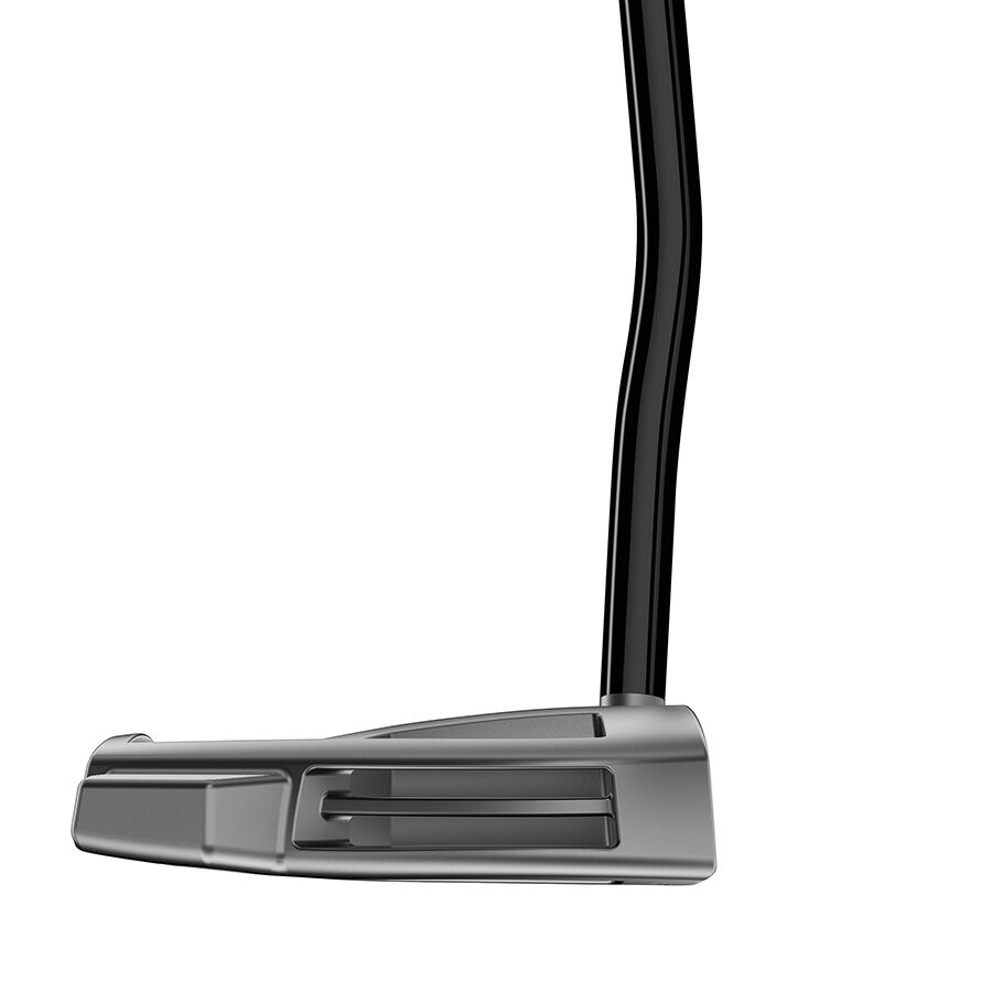 Golf putter head on a white background