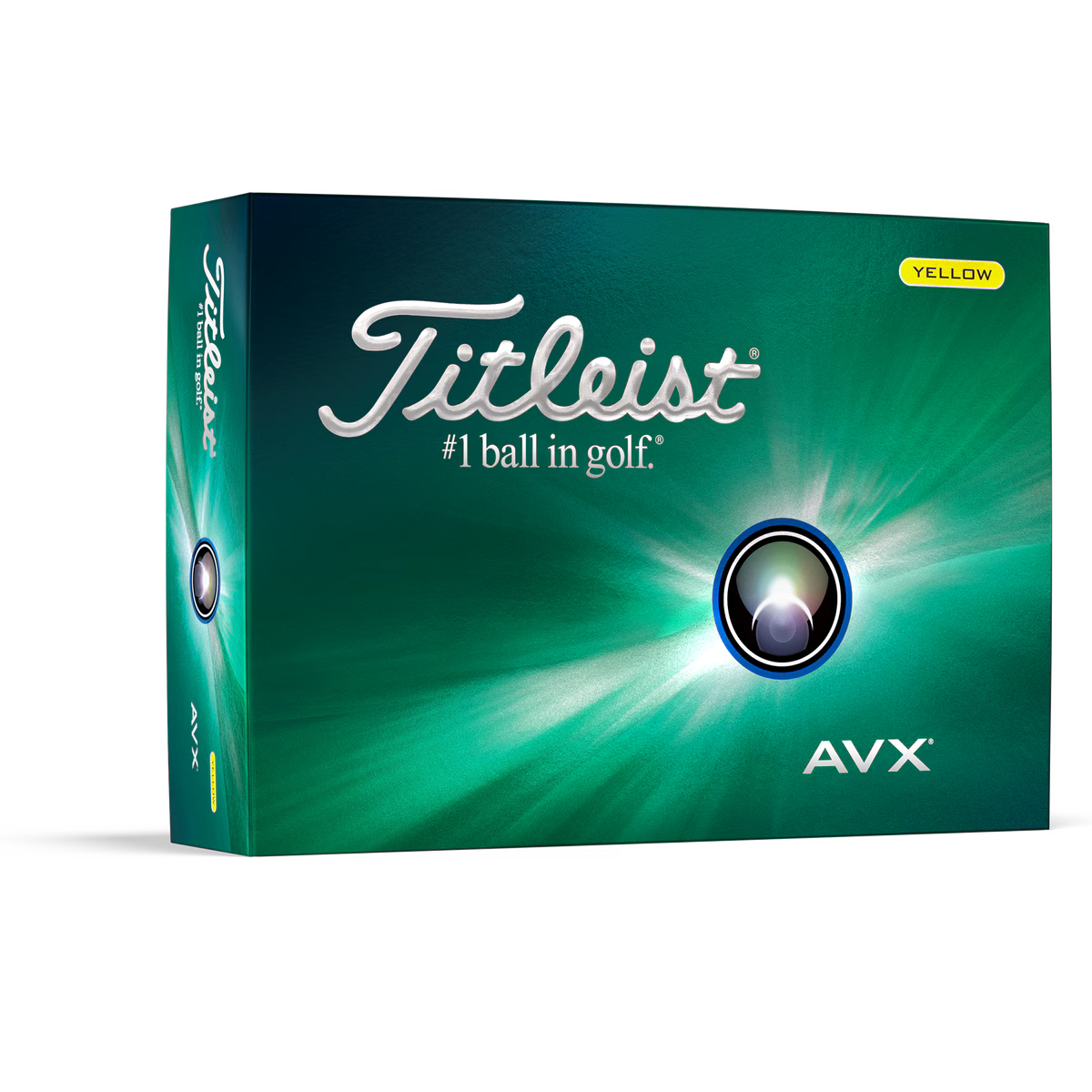 Titleist AVX Yellow Golf Balls Box