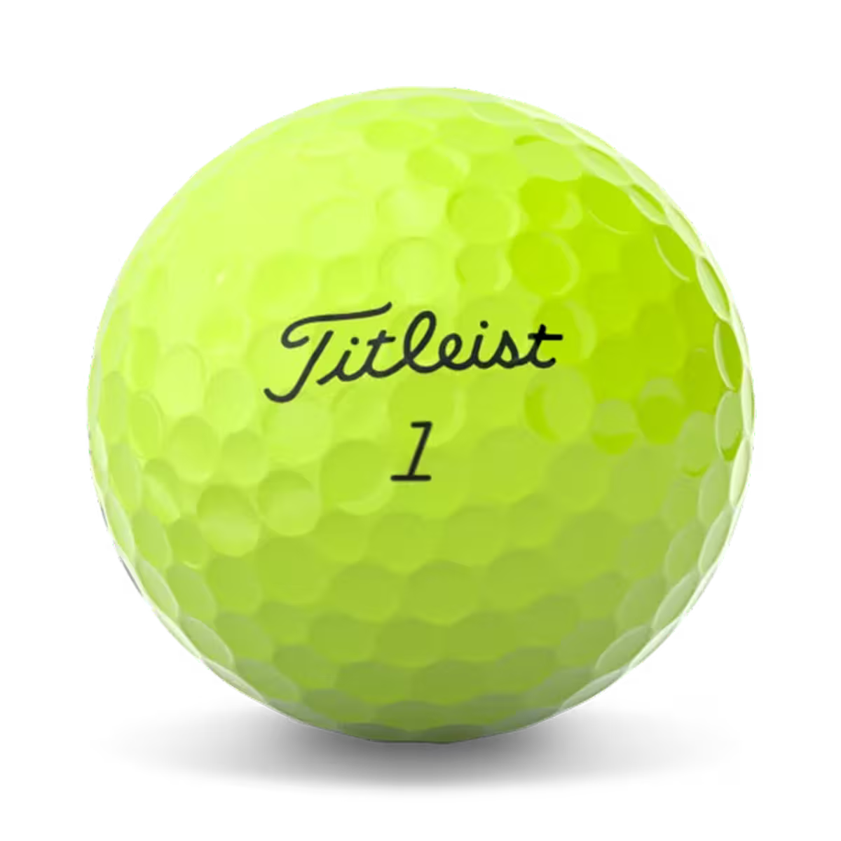 Titleist AVX Yellow Golf Balls Main View with Logo