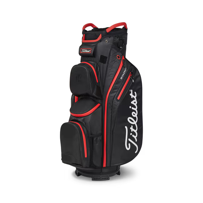 Titleist Cart 14 StaDry Bag (Black/Red) Main View