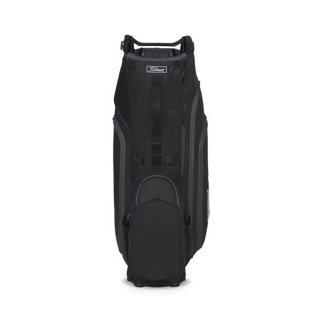 Titleist Hybrid 14 Stand Bag (Black/Graphite) Handle and Pocket View