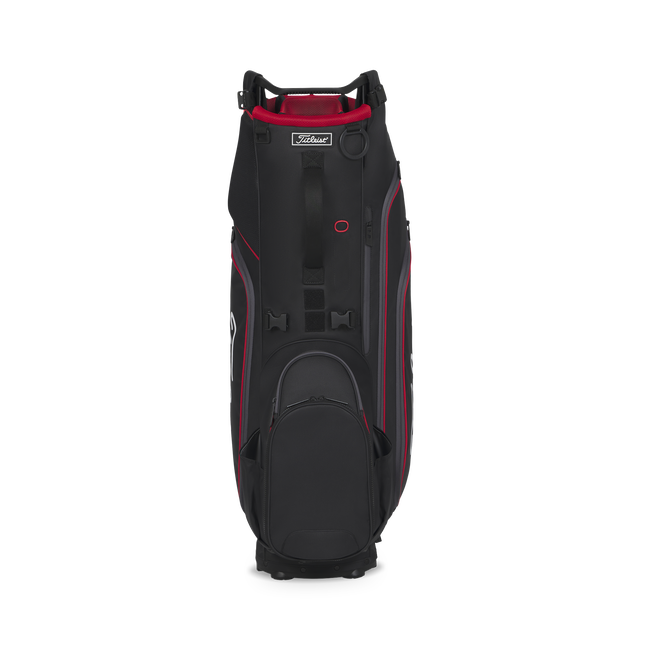 Titleist Hybrid 14 Stand Bag (Red Black) Handle and Pocket View