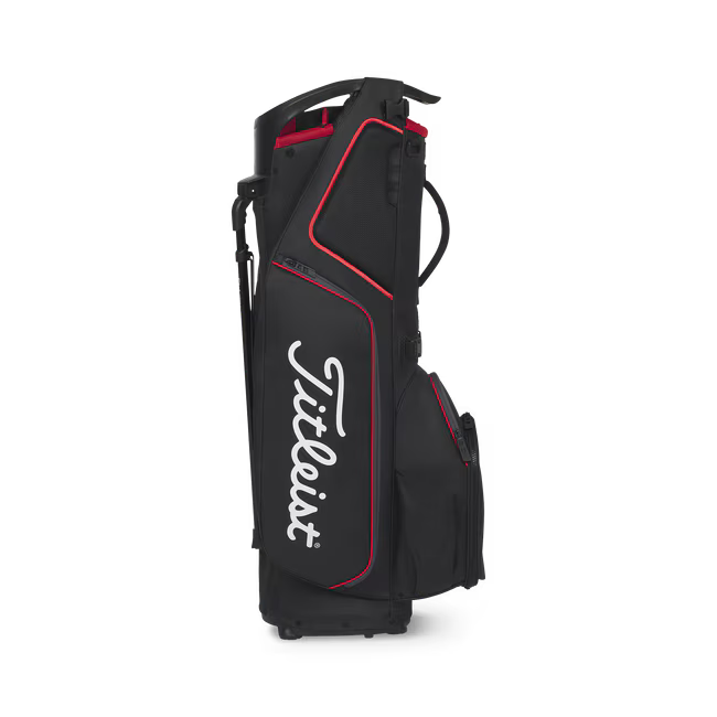 Titleist Hybrid 14 Stand Bag (Red Black) Side View