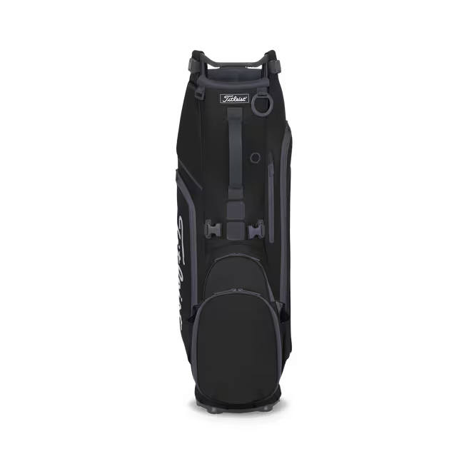 Titleist Hybrid 5 Stand Bag (Black/Graphite) Handle and Pocket View