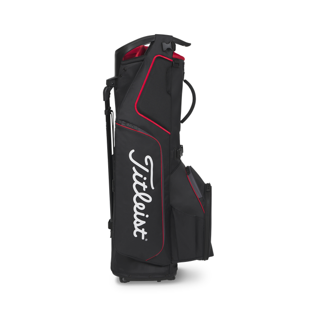 Titleist Hybrid 5 Stand Bag (Black/Red) Side View