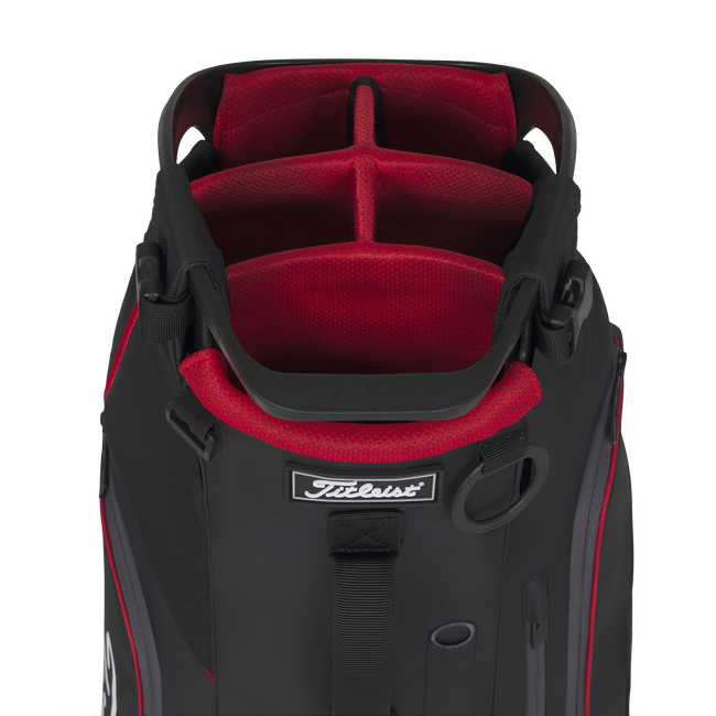 Titleist Hybrid 5 Stand Bag (Black/Red) Divider View