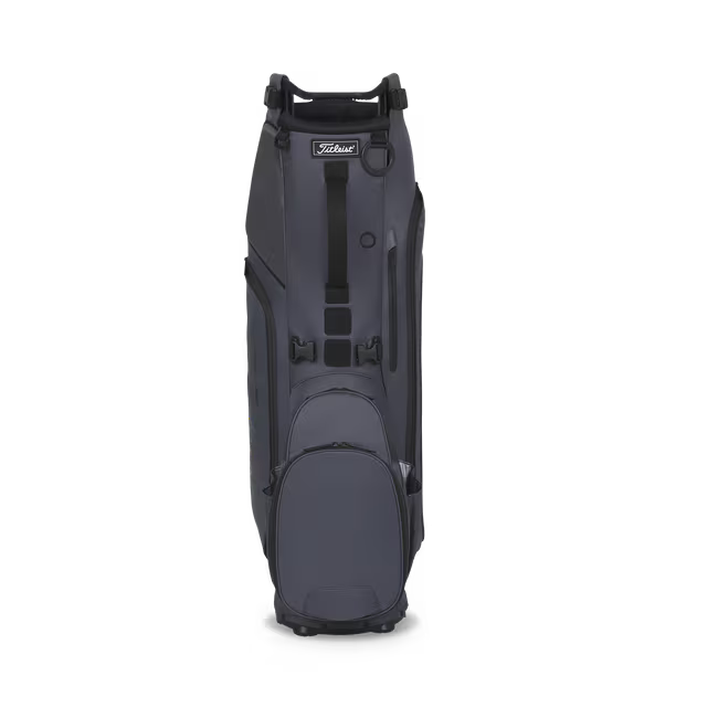 Titleist Hybrid 5 Stand Bag (Graphite/Black) Pocket and Handle View