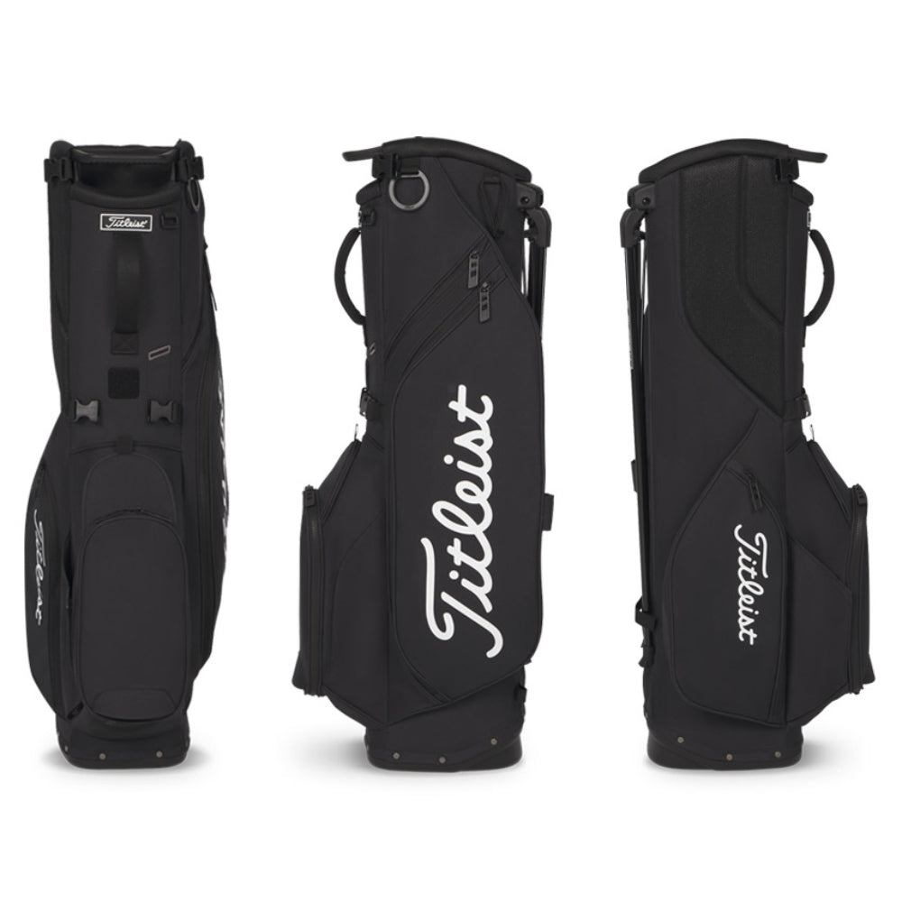 Titleist Players S 4 Stand Bag (Black/White) views of all sides