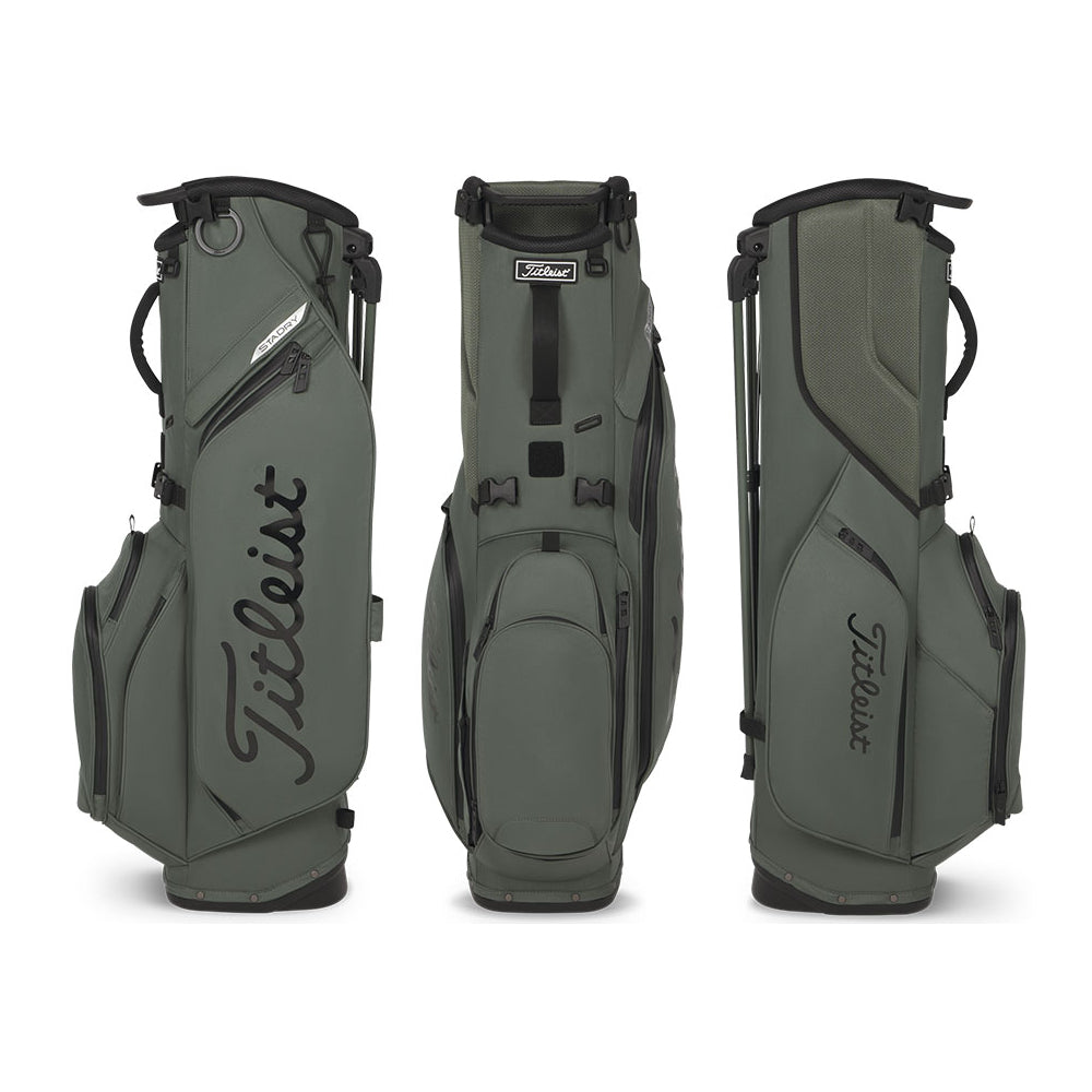 Titleist Players S 5 StaDry Stand Bag (Cypress/Black) Views of all sides
