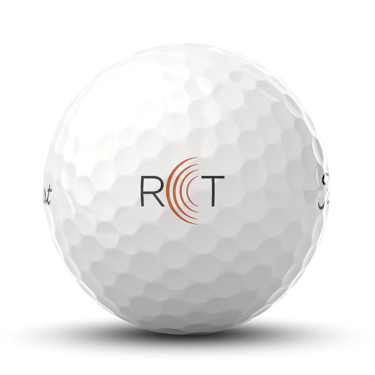 Titleist Pro V1 RCT Golf Balls Side View with RCT Logo