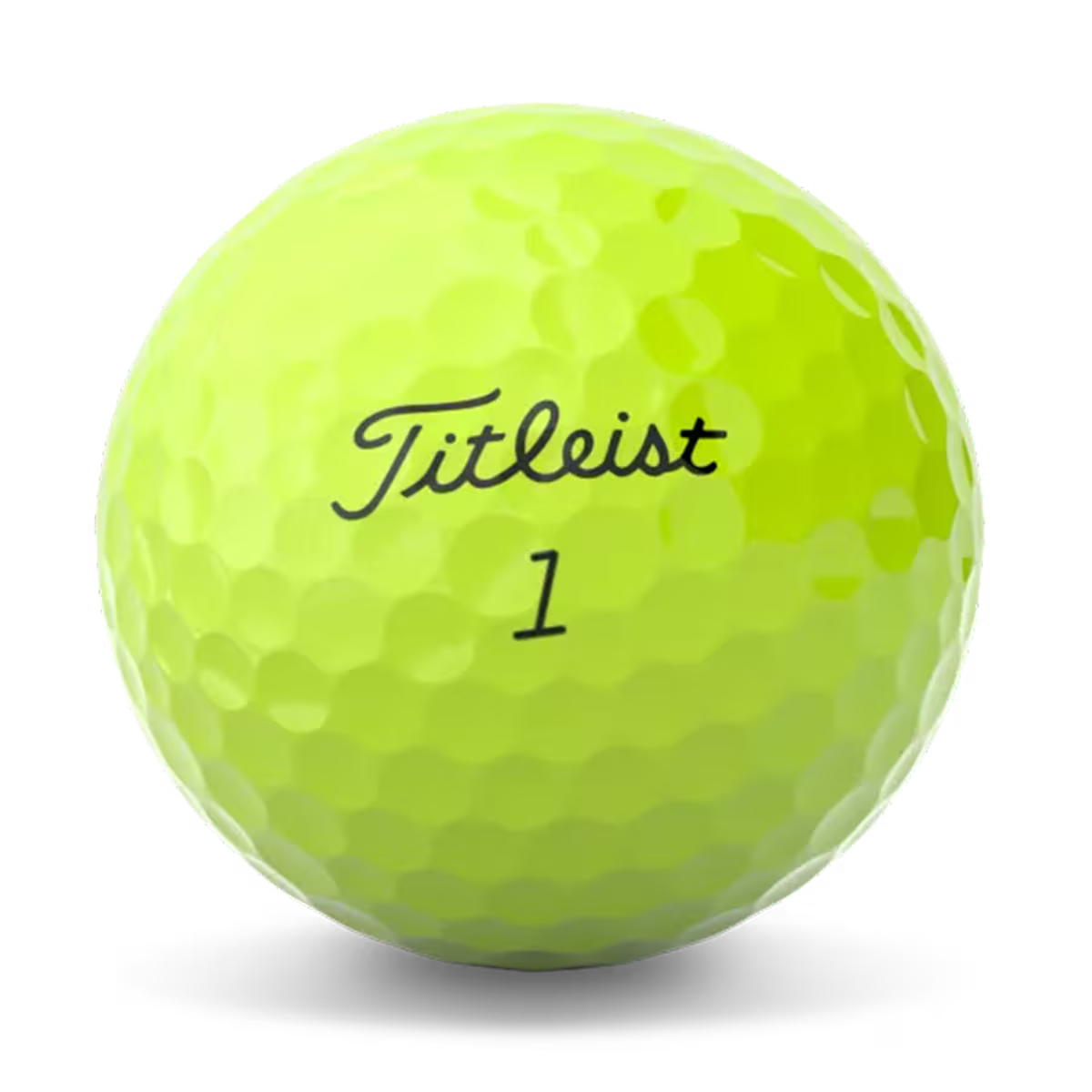 Titleist Pro V1 Yellow Golf Balls Main View with Logo
