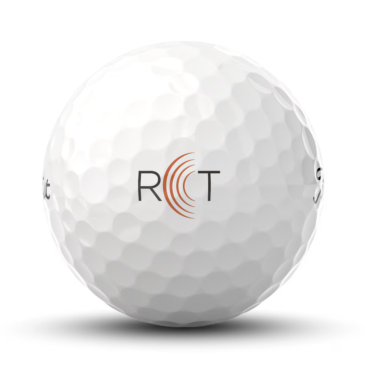 Titleist Pro V1x RCT Golf Balls Side View with RCT Logo