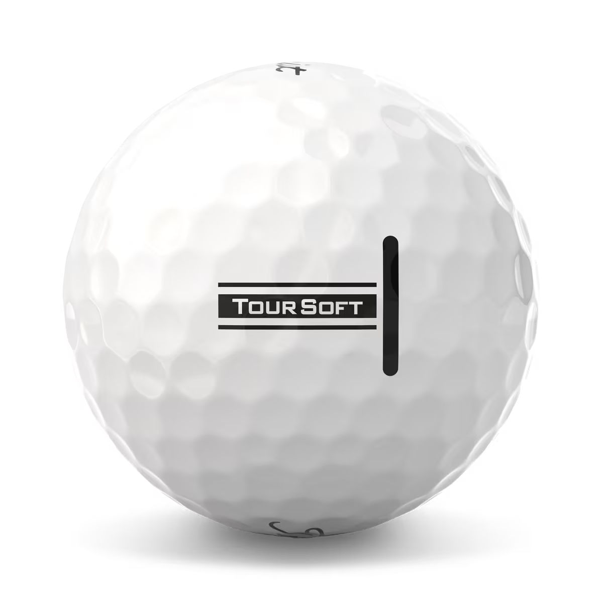 Titleist Tour Soft White Golf Balls Side View