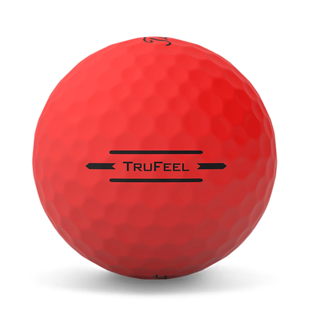 Titleist TruFeel Matte Red Golf Balls Side View