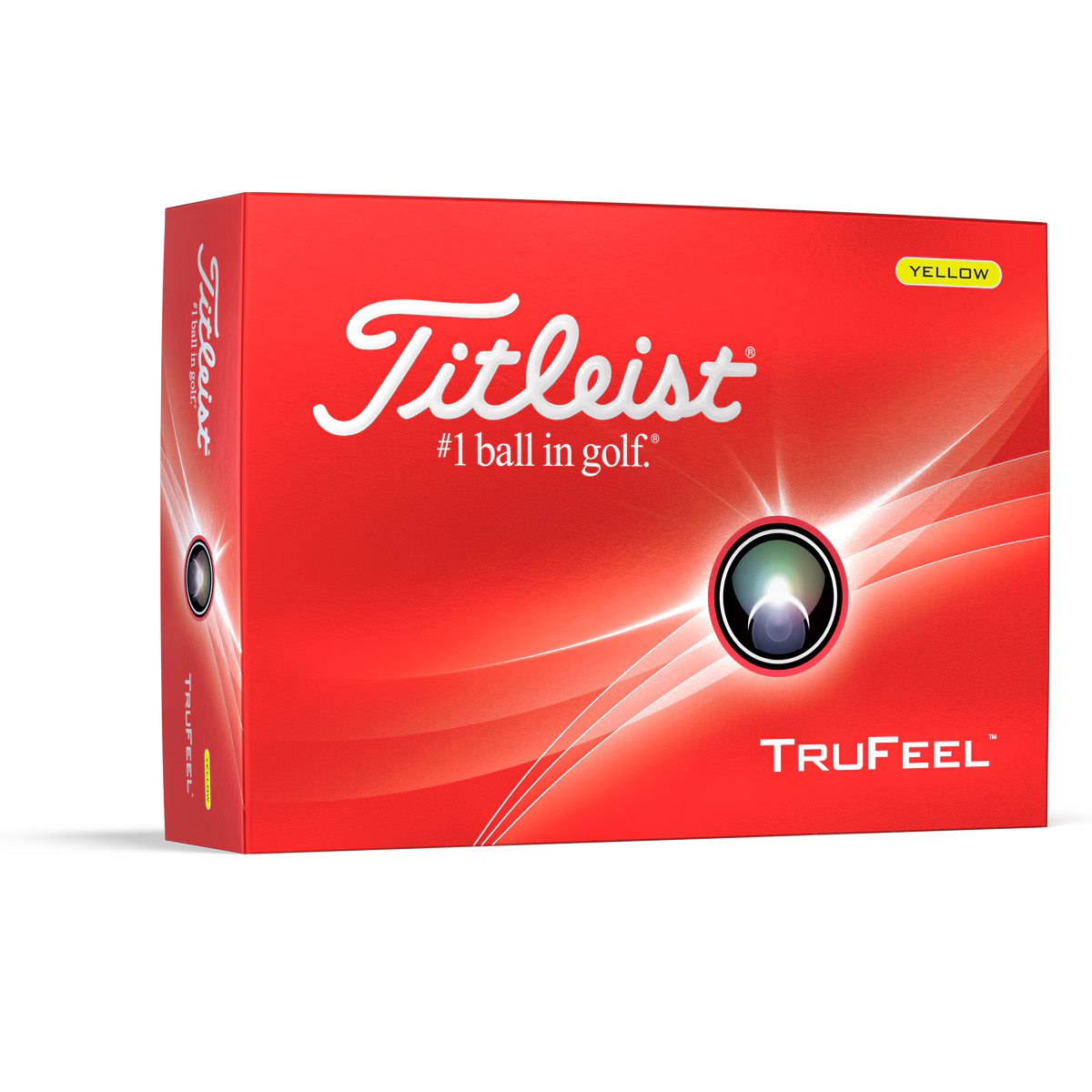 Titleist TruFeel Yellow Golf Balls Box