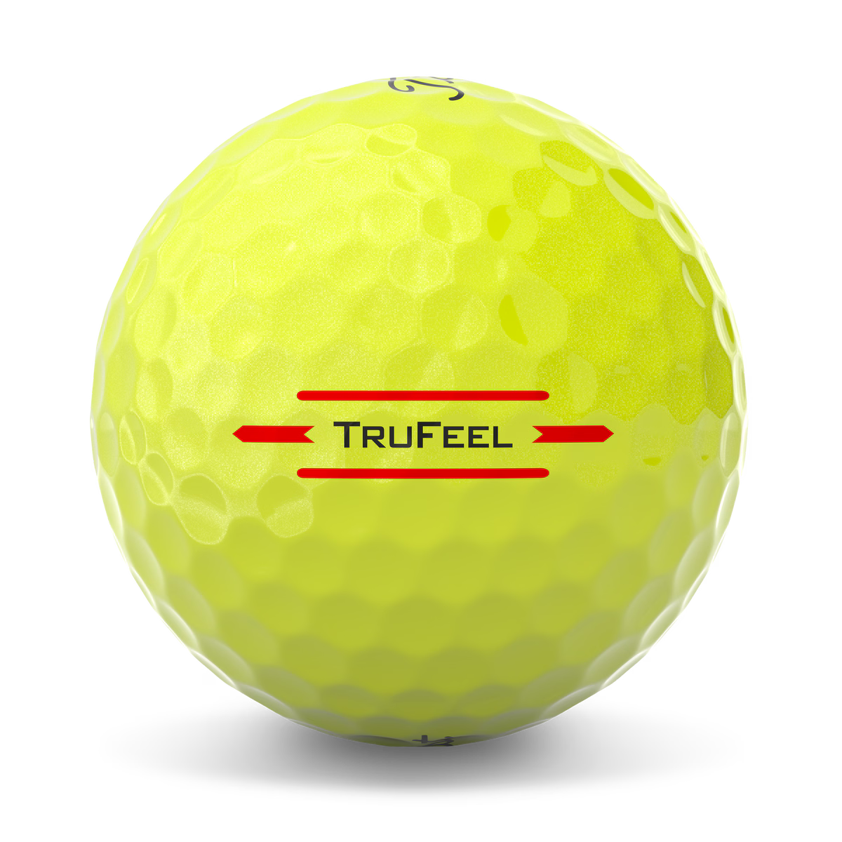 Titleist TruFeel Yellow Golf Balls Side View