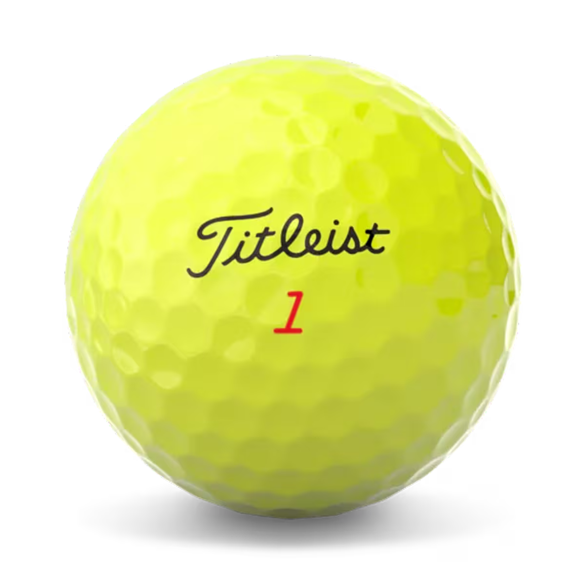 Titleist TruFeel Yellow Golf Balls Main View with Logo