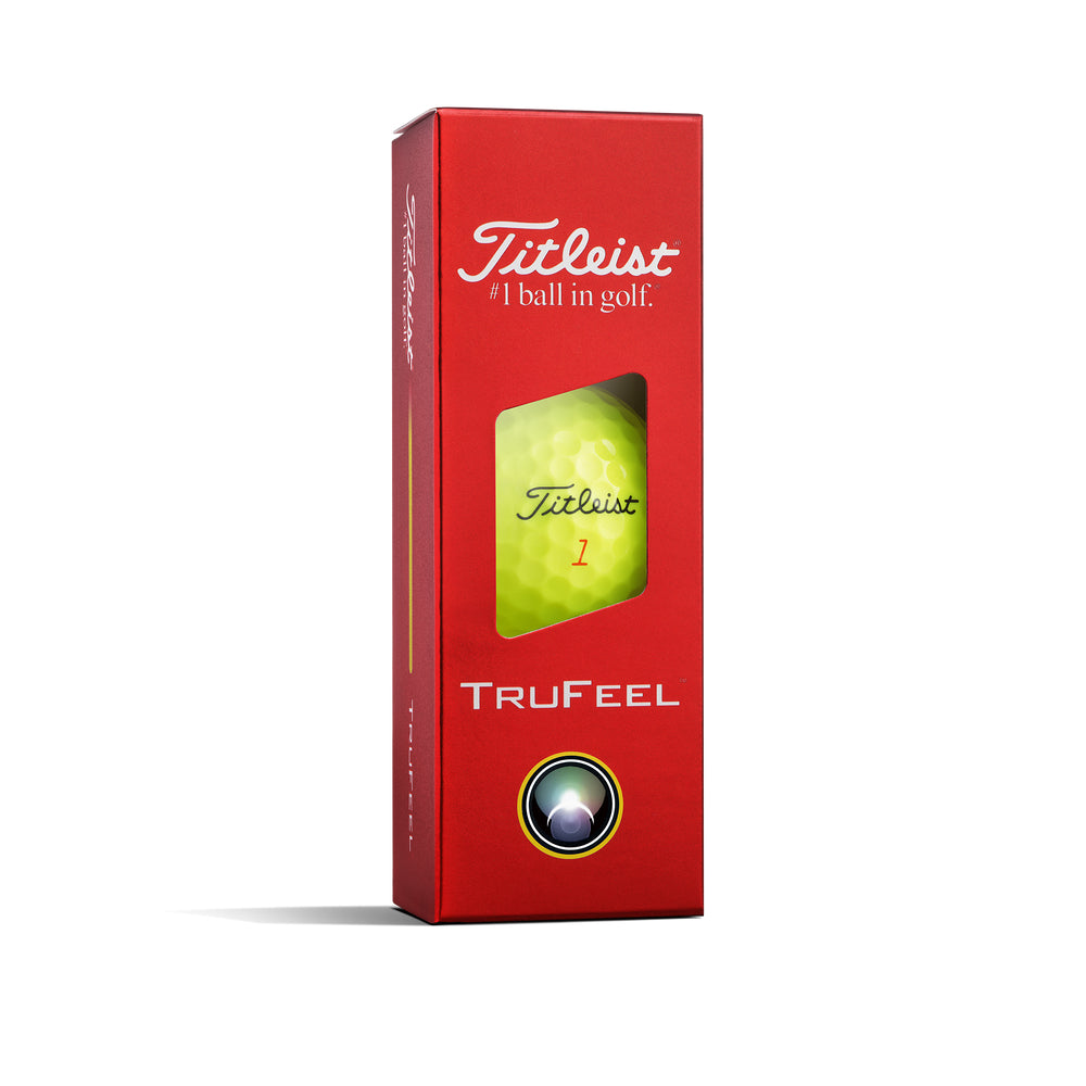 Titleist 2026 TruFeel Yellow Golf Balls Sleeve