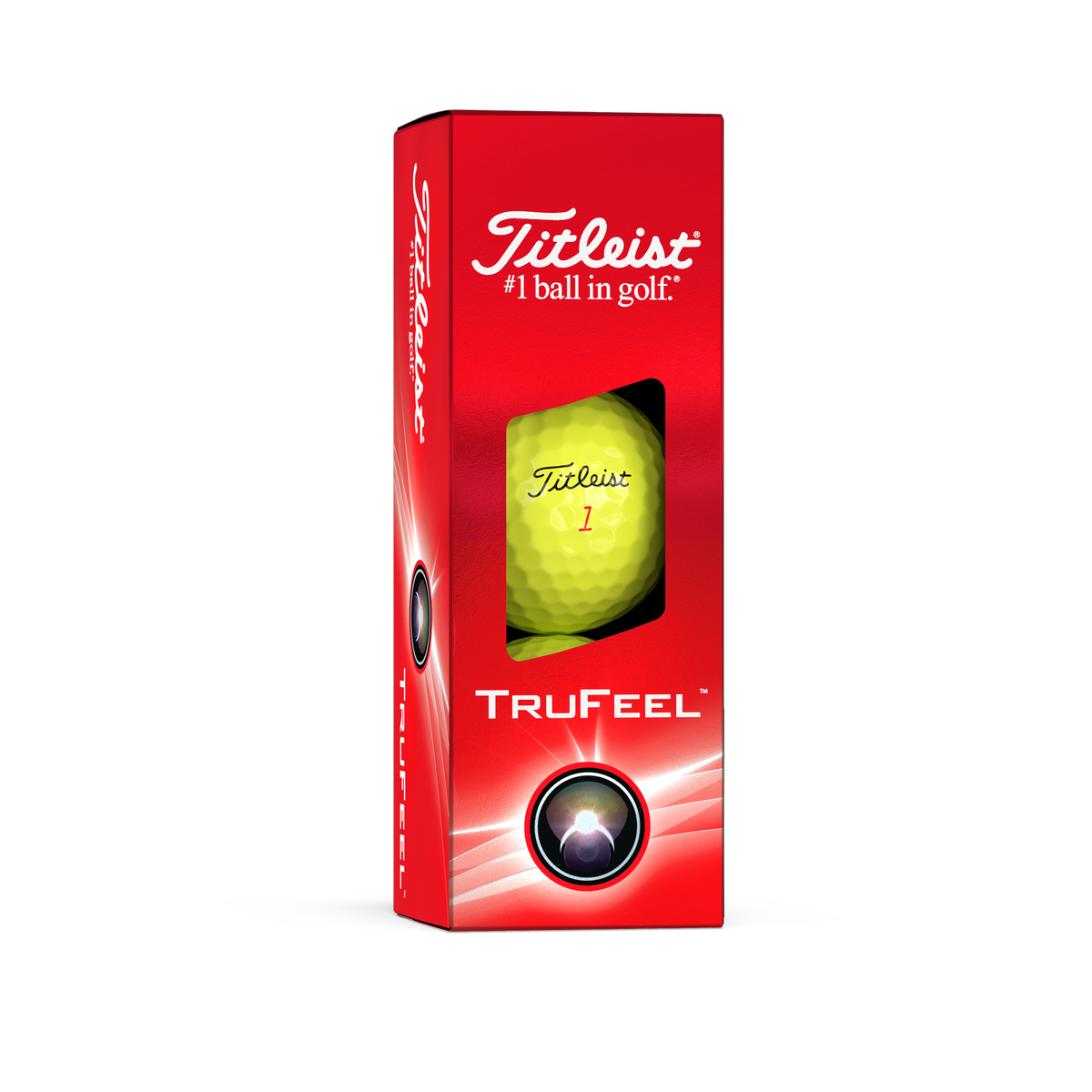 Titleist TruFeel Yellow Golf Balls Sleeve