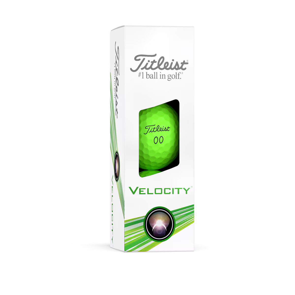 Titleist Velocity Matte Green Golf Balls Sleeve