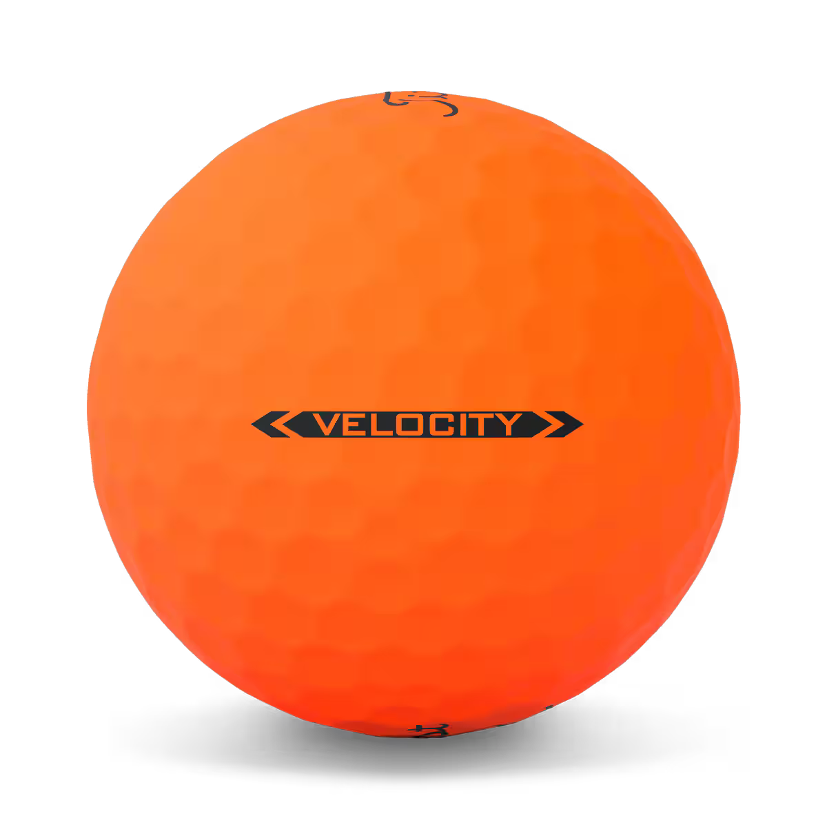 Titleist Velocity Matte Orange Golf Balls Side View