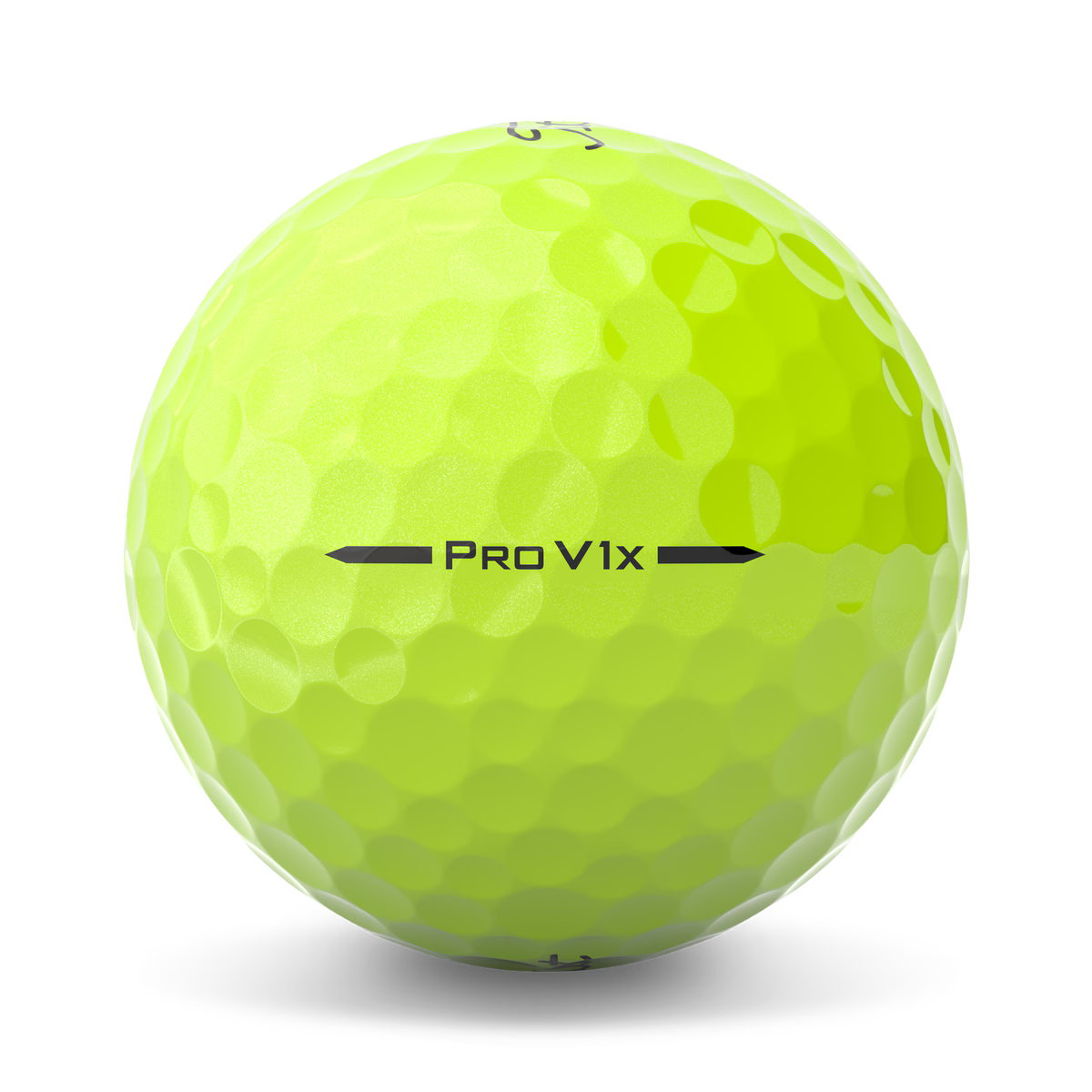 Titleist Pro V1x Yellow Golf Balls Side View