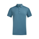 Fenix XCell  blue performance golf polo featuring moisture-wicking fabric and tailored athletic fit.