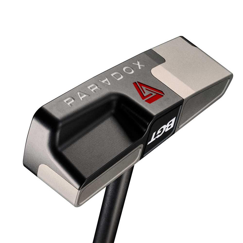 BGT Paradox Blade Putters with 'Paradox X' and 'BGT' branding on a white background