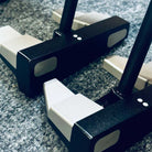 Two BGT Paradox Mallet Putters with black and white design on a textured surface in Bangkok