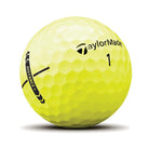 TaylorMade Distance+ Multi-Pack Golf Balls Yellow Ball with Logo