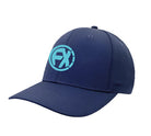 cap, fenix xcell logo., navy cap with light blue logo , light-weight, performance design, embroidered logo , stitch, headwear, cap, hat
