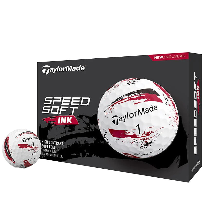 SpeedSoft Red Ink Golf Balls Box