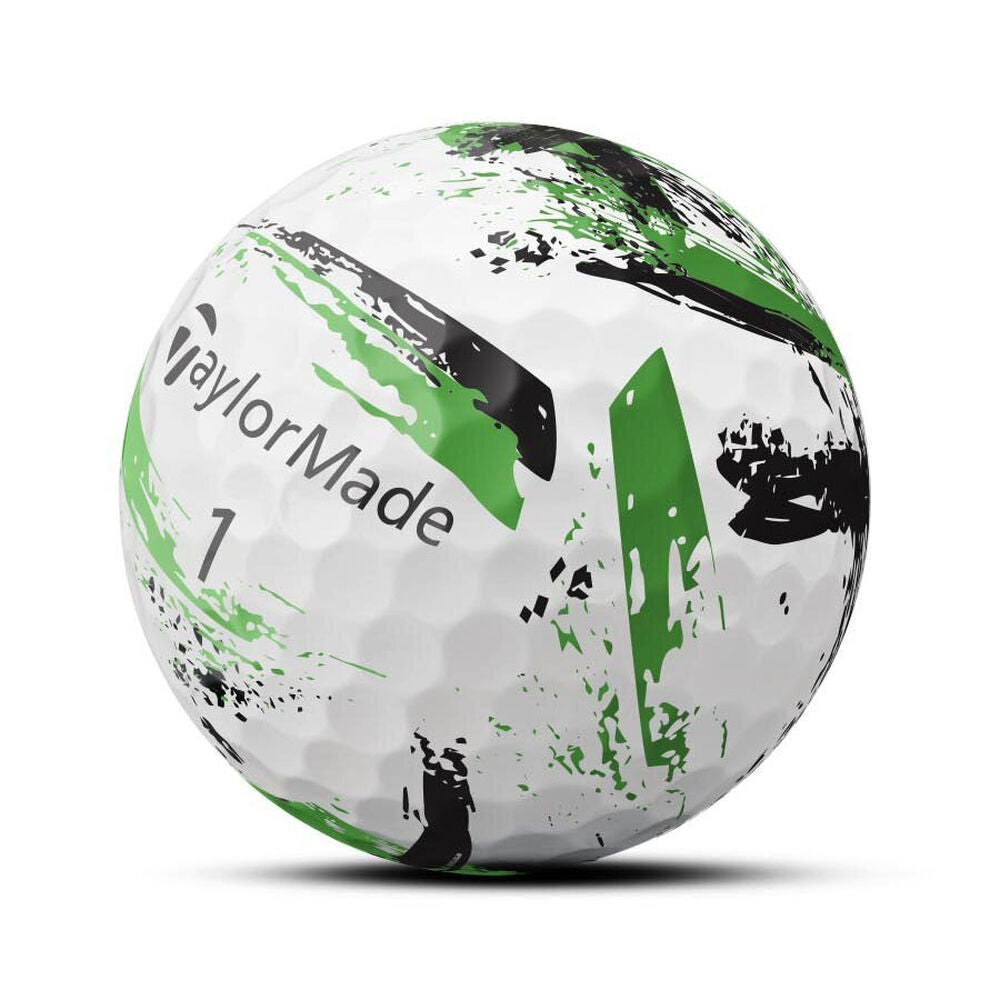 SpeedSoft Green Ink Golf Balls Side View