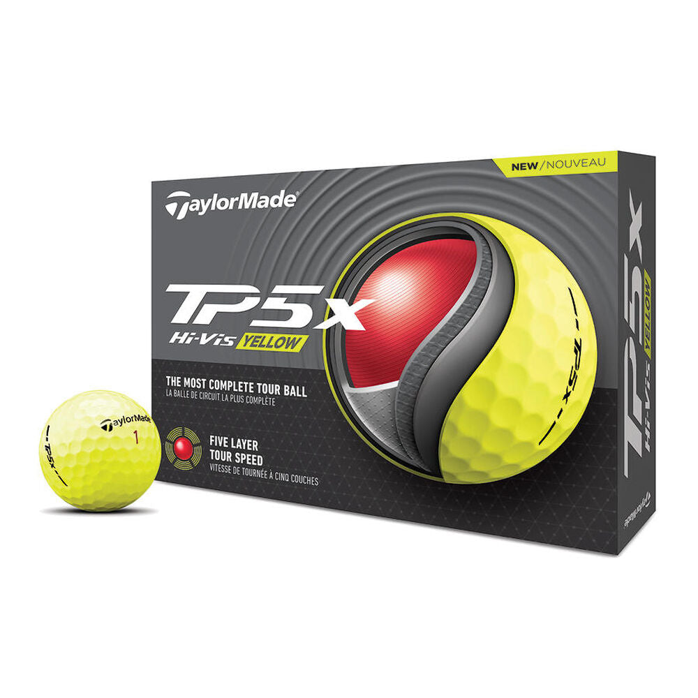 TP5x Yellow Golf Balls Box