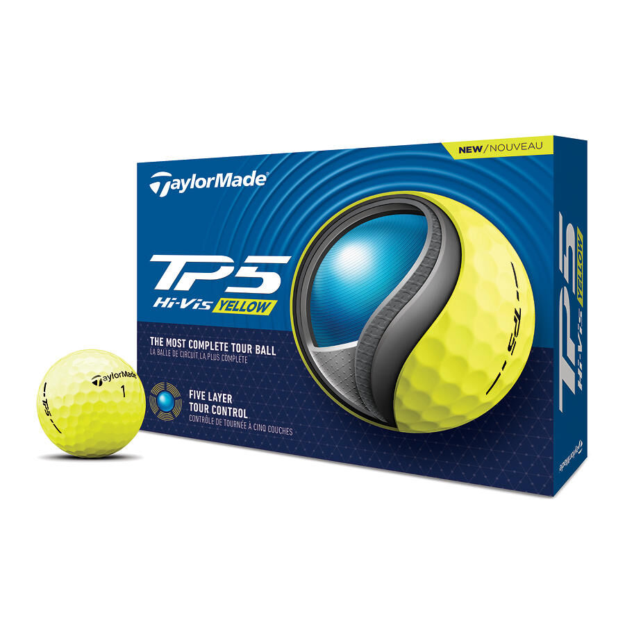 TaylorMade TP5 Yellow Golf Balls