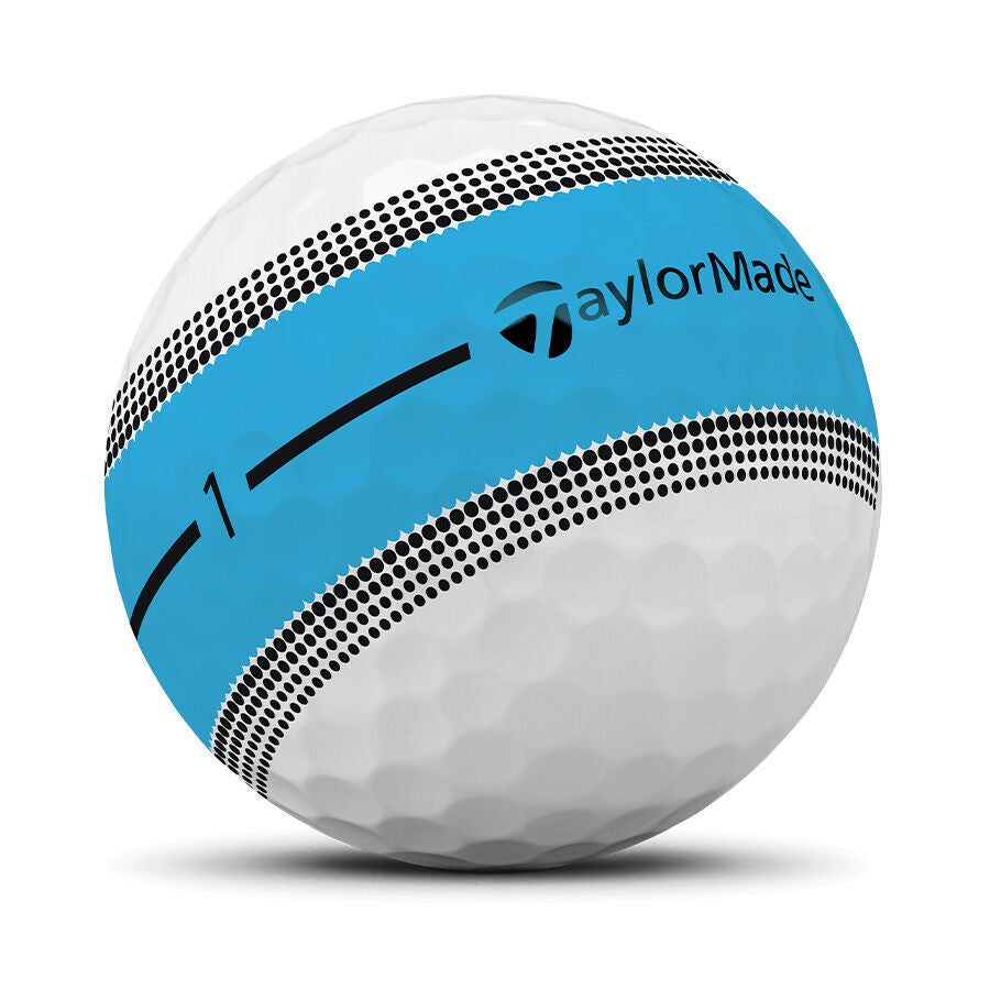 TaylorMade Tour Response Stripe Golf Balls Neon Blue