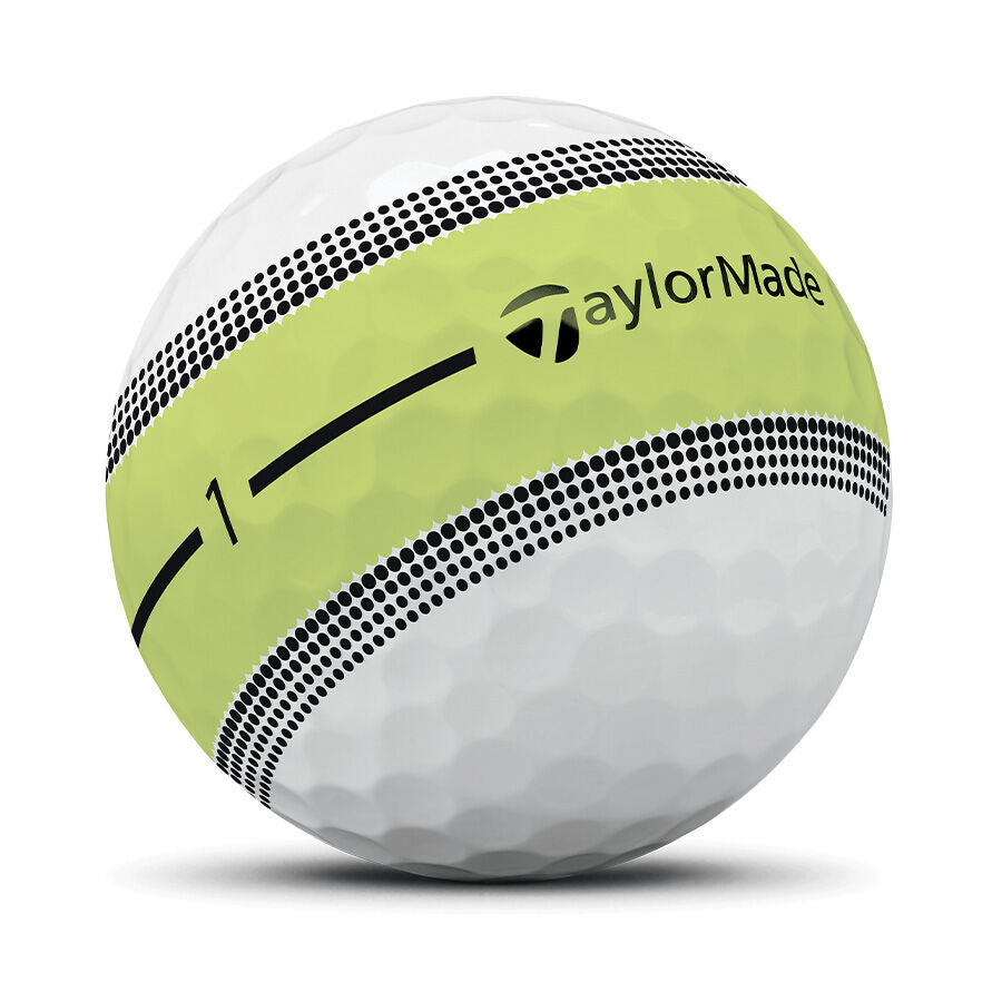 Tour Response Stripe Neon Yellow Golf Balls Ball with Logo