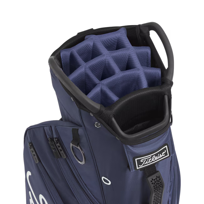 Titleist Cart 14 Bag (Navy) Divider Closeup View