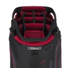 Titleist Hybrid 14 Stand Bag (Red Black) Carry Handle and Divider View