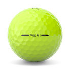 Titleist Pro V1 Yellow Golf Balls Side View