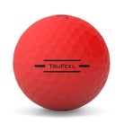 Titleist TruFeel Matte Red Golf Balls Side View