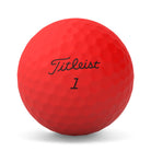 Titleist TruFeel Matte Red Golf Balls Main View with Logo