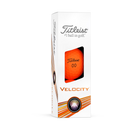 Titleist Velocity Matte Orange Golf Balls Sleeve