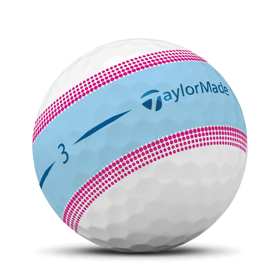 Tour Response Stripe (2022) Blue Pink Golf Balls Ball with logo